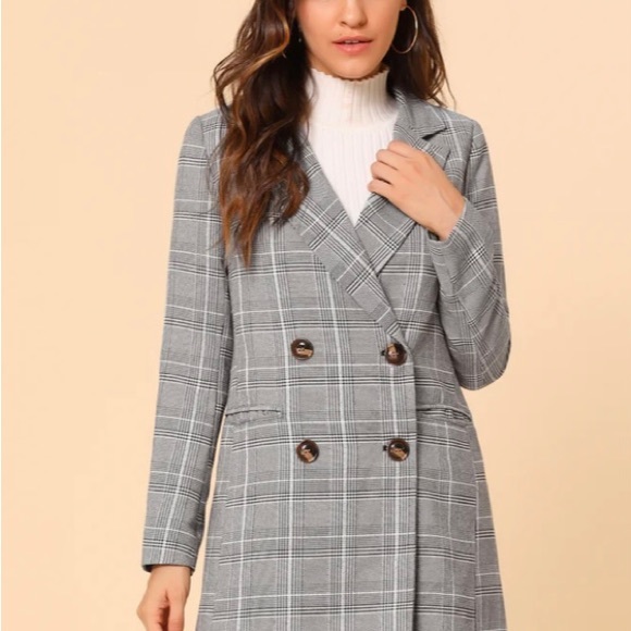 NWT Plaid Light Coat - Picture 2 of 10